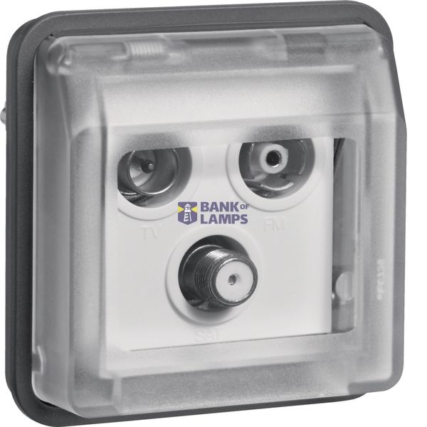 Radio/TV/satellite, terminal box, W.1, grey image 1