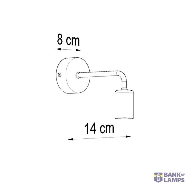 WALL LAMP DUOMO E27 1X60W IP20 image 7
