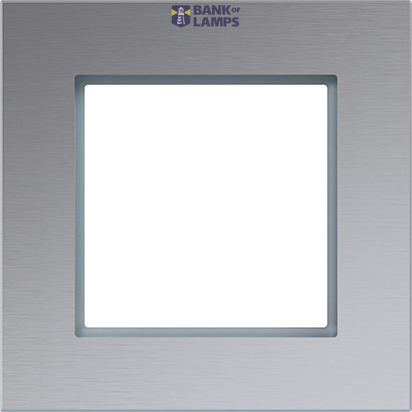 Cover frame single, A.8, aluminium image 1