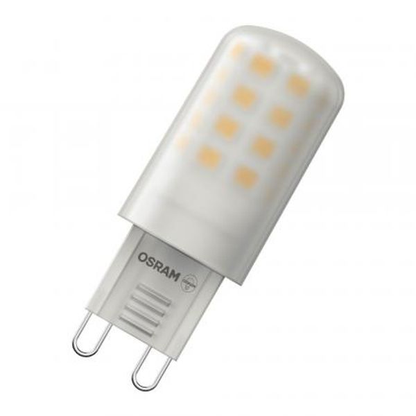 LED lamp G9 pin base 3.2W 927 230V frosted dim to warm image 1