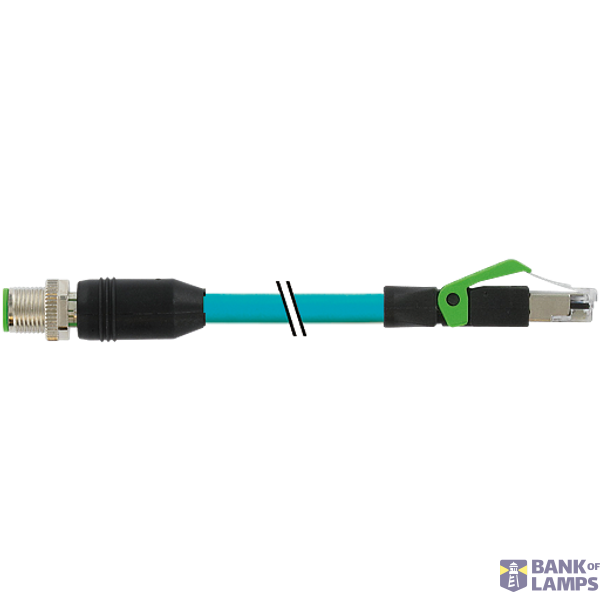 M12 male 0° D-cod. / RJ45 male 0° shielded TPE SF/UTP CAT5e bu 70m image 2