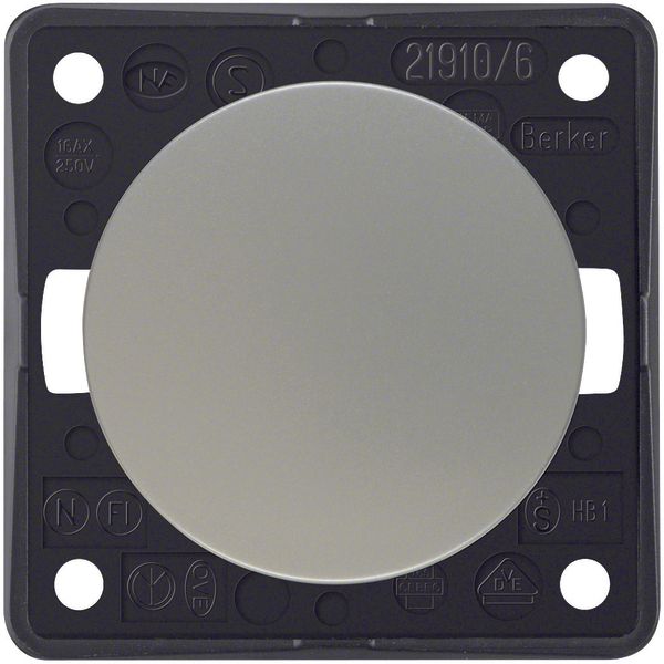 Change-over switch, Integro - Design Flow/Pure, chrome matt, galvanise image 1