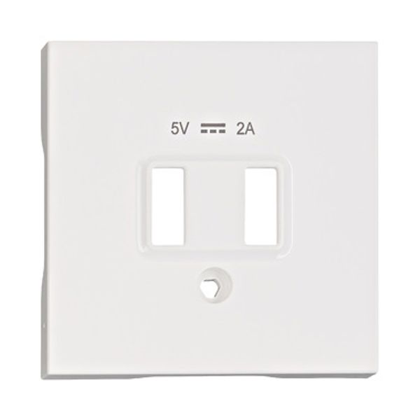 USB Charger Cover, white image 1