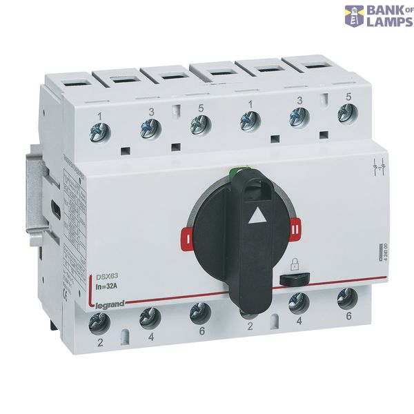 DSX Transfer switching equipment TSE Frame 1 ( 63A) - 3 poles - Rated current = 32A - mounting on DIN rail image 2