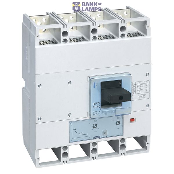 MCCB DPX³ 1600 - thermal magnetic - 3P+N/2 - Icu 100 kA (400 V~) - In 1250 A image 2