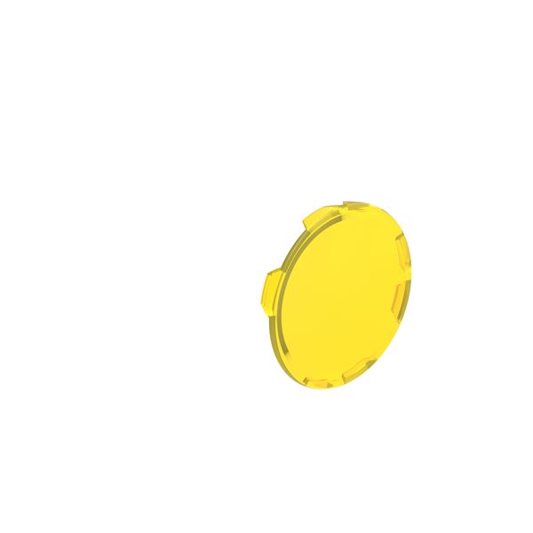 Flush lens for illuminated spring-return actuators, yellow image 1