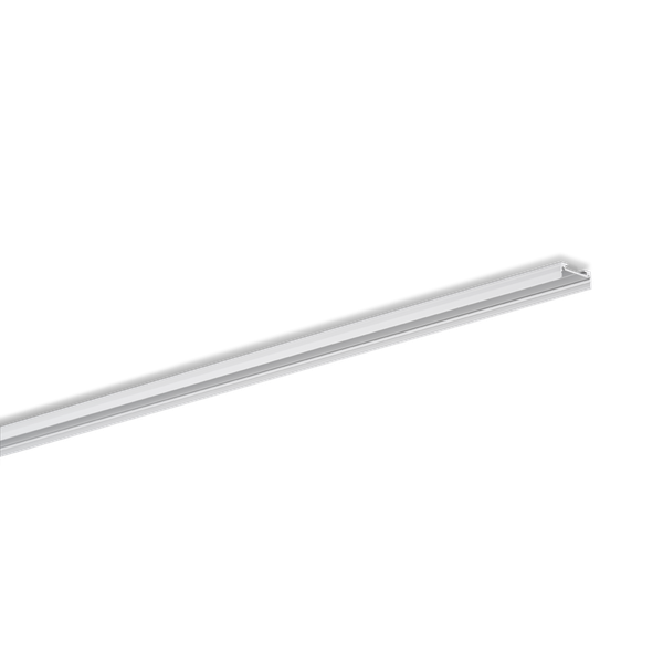 Surface-mount aluminum profile for 2 LED strips, flat U-profile MEDIUM, length 2m image 2