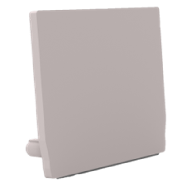 End cap for profile + cover M, Endcap MEDIUM U-Profil FLAT 27/23,8 grau image 1