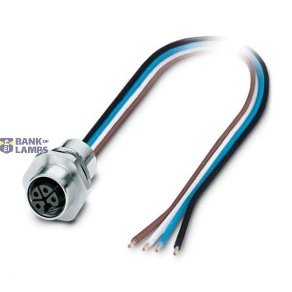 SACC-E-M12FSL-4CON-M16XL/0,5-US - Device connector front mounting image 1