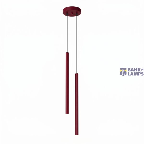 Pendant lamp PASTELO 2 burgundy image 2