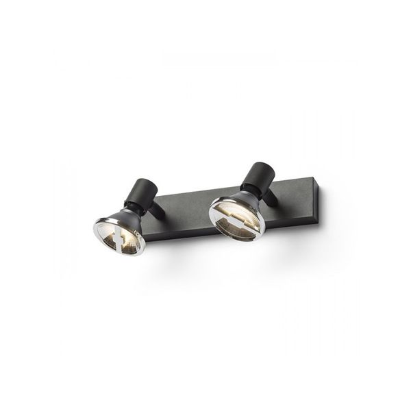 TRICA II wall black 230V GU10 2x25W image 1