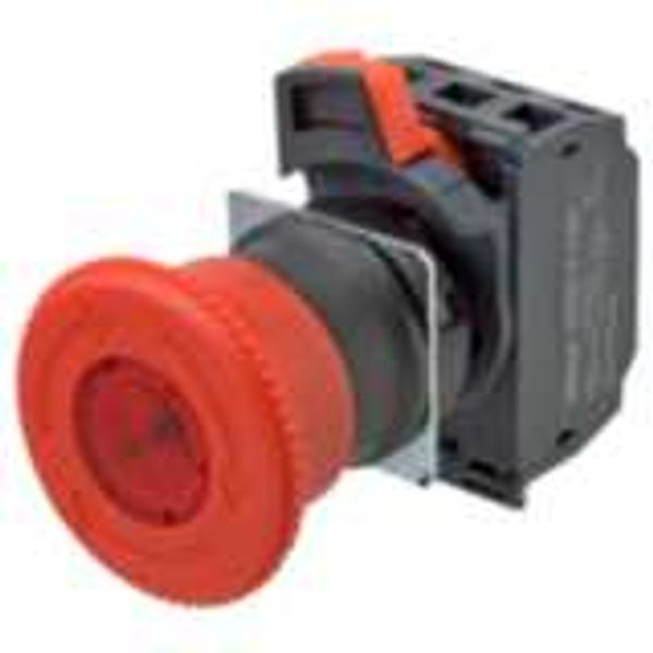 Emergency stop switch,Push-in, 24 VAC/DC illuminated, 40 mm dia, push- A22E0042M image 2
