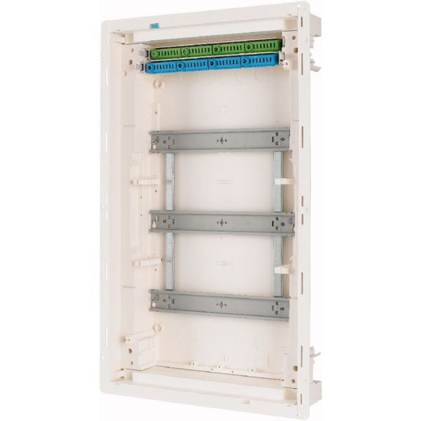 KLV-36HWP-F Hollow wall compact distribution board, 3-rows, flush sheet steel door image 12