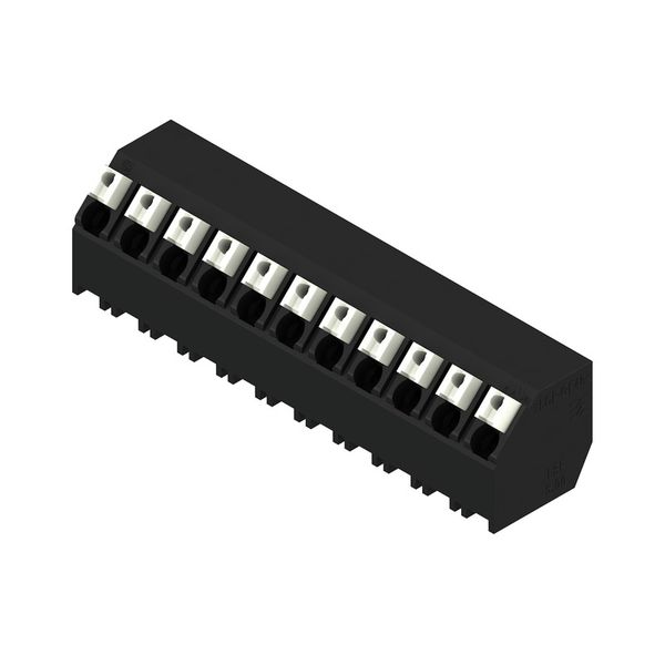 Printed circuit board terminals, 5.00 mm, Number of poles: 11, 135°, Solder pin length (l): 1.5 mm, black, PUSH IN with actuator, Clamping range, max. : 1.5 mm², Tube image 2