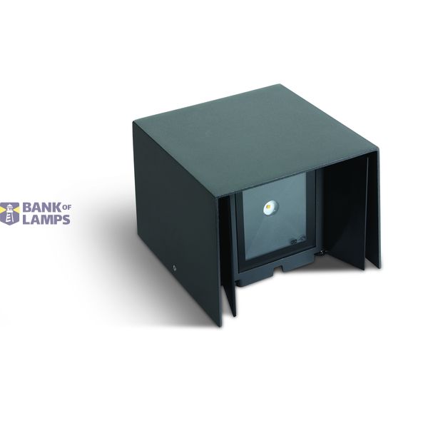 ANTHRACITE WALL 2x3W WW IP54 230V image 2