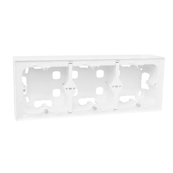 LOGUS 90 SERIES TRIPLE SURFACE MOUNT BOX WH image 2