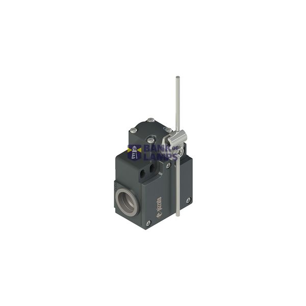 Position switch with adjustable round rod lever image 1
