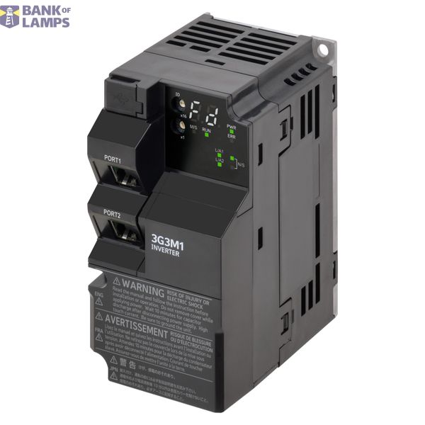 M1 AC Drive, 0.7/1.1 kW (HD/ND), 5.0/6.0 A (HD/ND), 200 VAC, 1~ input, image 2
