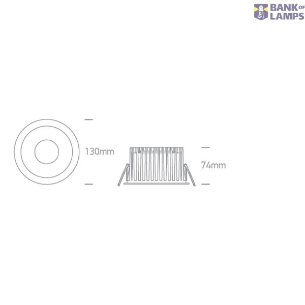 BLACK 25W CCTV IP65 230V DARK LIGHT image 2