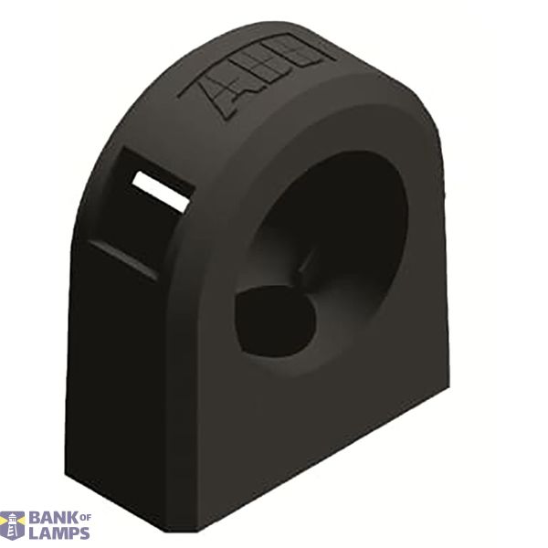 Pipe clamp with lid Hose size 10mm PA (Nylon) 66 Black image 1