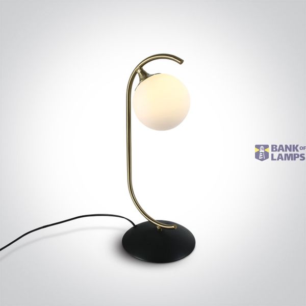 BRUSHED BRASS TABLE LAMP 9w G9 100-240v image 1