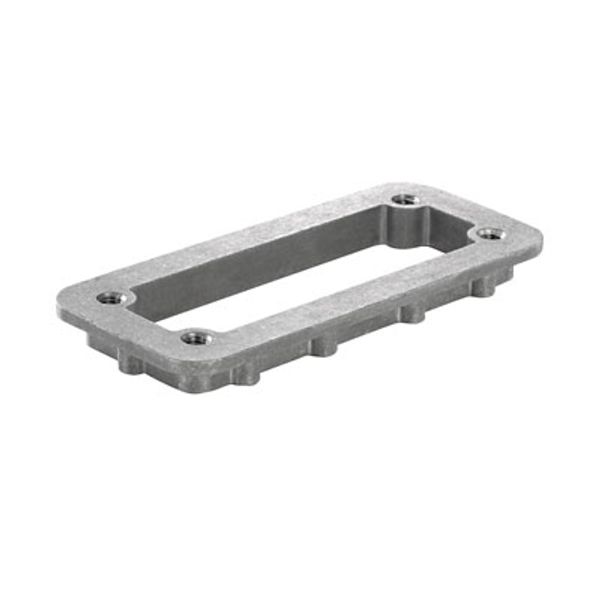 HDC enclosures, Size: 8, Protection degree: IP66, IP68, in plugged condition, Counter frame, Clamping yoke connection, Standard image 1