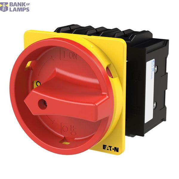 P3 Main switch, 80 A,Flush mounting, 3 pole, Form EA/SVB, Red, Door co image 1