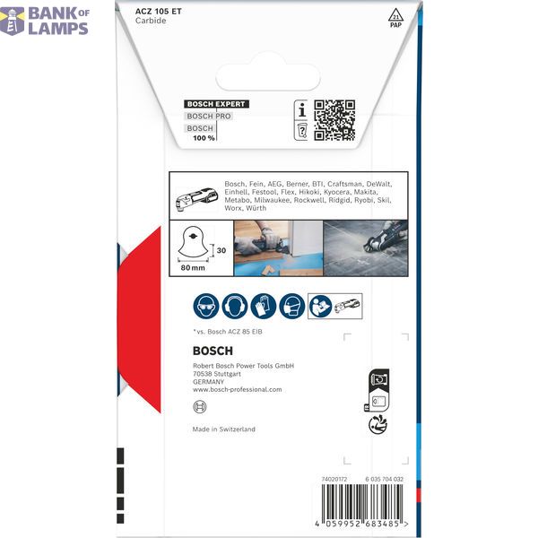 EXPERT ACZ 105 ET Multi Material Segment Saw Blade image 1