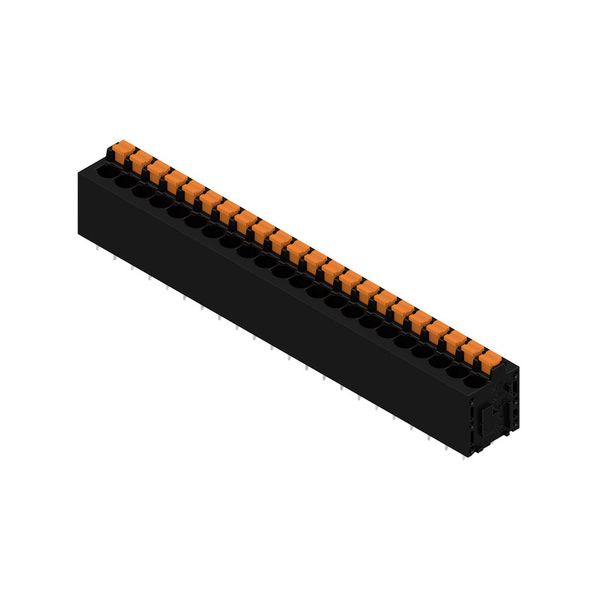 Printed circuit board terminals, 5.08 mm, Number of poles: 22, 180°, Solder pin length (l): 3.5 mm, tinned, black, PUSH IN with actuator, Clamping range, max. : 2.5 mm², Box image 4