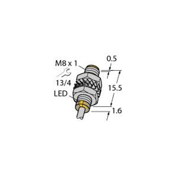 Inductive Sensor With Increased Switching Distance   BI3-M08KK-AP6X image 1