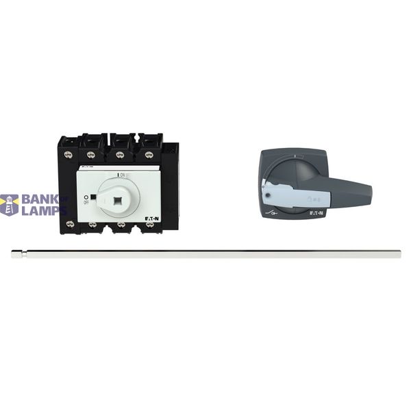 P3 Main switch, 80 A,Rear mounting, 4 pole, Form M4/K2-G, Gray, Short  image 6