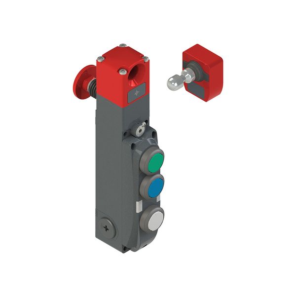 NG series safety switch with lock and integrated control devices, with actuator image 1