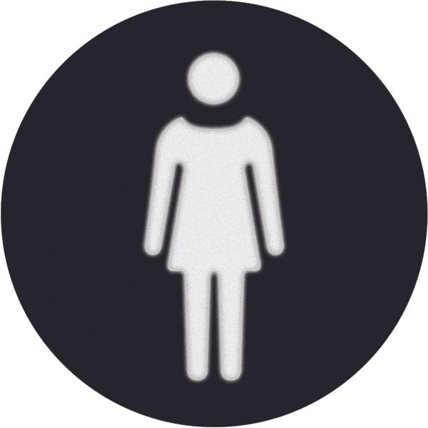 Foil imprint symbol Lady for round LED signal light, Accessories image 1