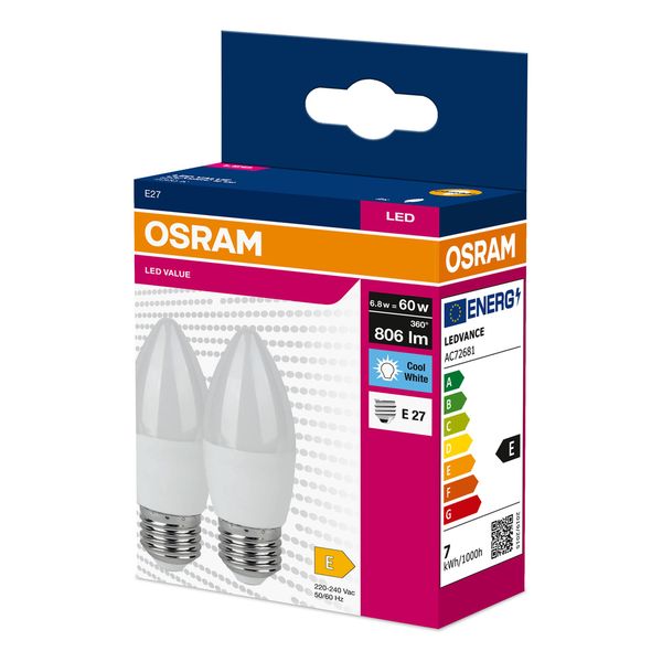 VALUECLB60 6,8W/840 230VFR E27 FS2 OSRAM image 2