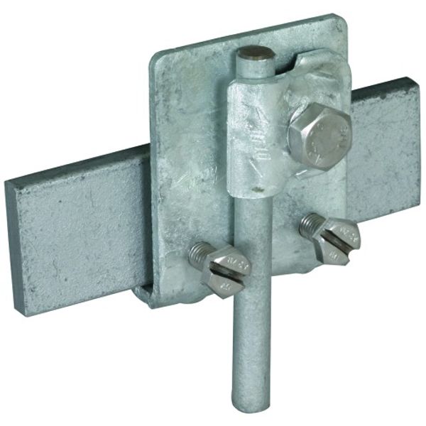 Saddle clamp St/tZn clamping range 0.7-10mm with clamping frame f. Rd  image 1