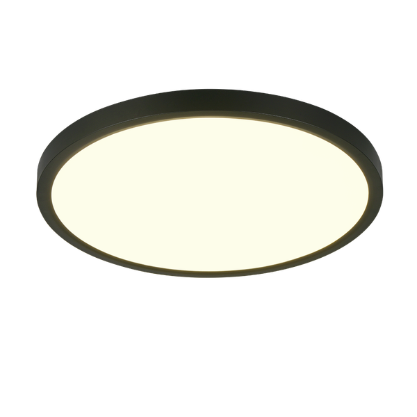 Draco LED ceiling lamp 40 cm matt black image 1