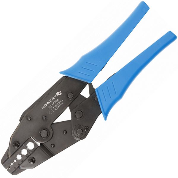 HOEGERT Coaxial connector terminal crimping pliers 1,72~8,1 mm2 image 1