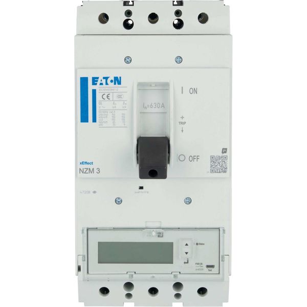 NZMH3-PX630 NZM3 PXR25 circuit breaker - integrated energy measurement class 1, 630A, 3p, Screw terminal image 9