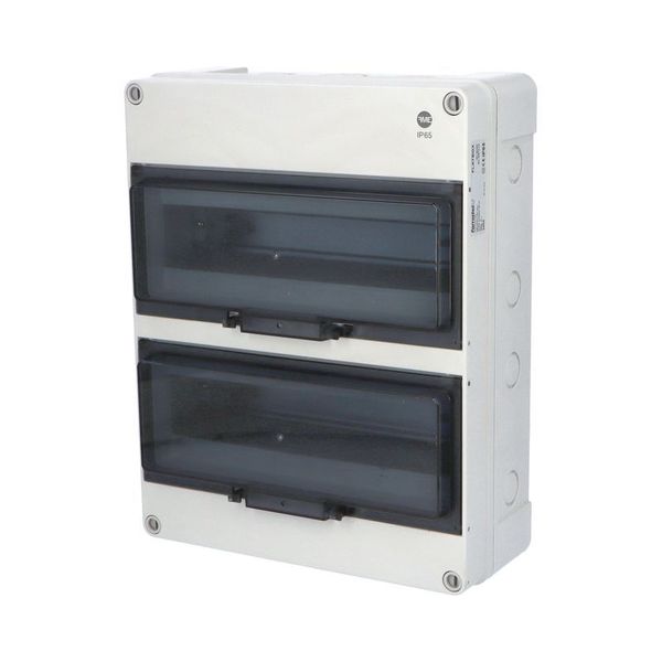 FLATBOX 5926, 26TE, 340x270x119.5mm, transparent plastic door, IP65 image 2