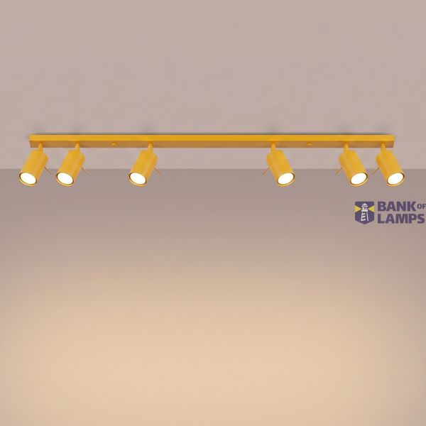 Ceiling lamp RING 6L yellow image 9