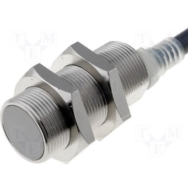 Proximity sensor, inductive, brass-nickel, M18, shielded, 5 mm, NO, 0. E2E 8569D image 1