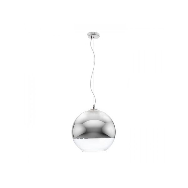 BEAU MONDE 35 pendant chrome-tinted glass/clear glass 230V LED E27 15W image 1