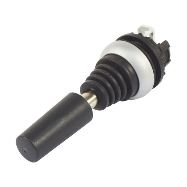 M22-WRJS4 Joystick, with one operating point per operating direction, with metal shaft, 4 positions, Bezel: titanium, maintained, in every position image 4