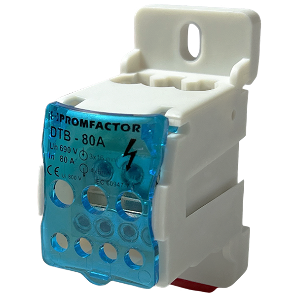 Power distribution terminal blocks DTB080 80A (7 terminals) 690V image 1