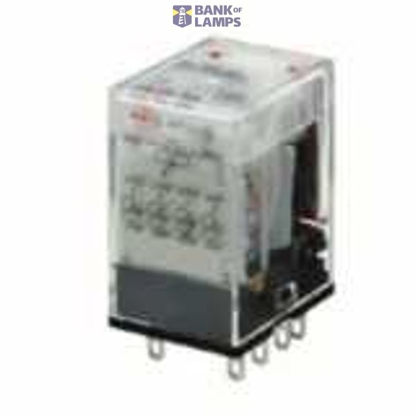 Relay, plug-in, 14-pin, 4PDT, 6 A, mechanical & LED indicators, 24 VDC MY4 5509B image 1