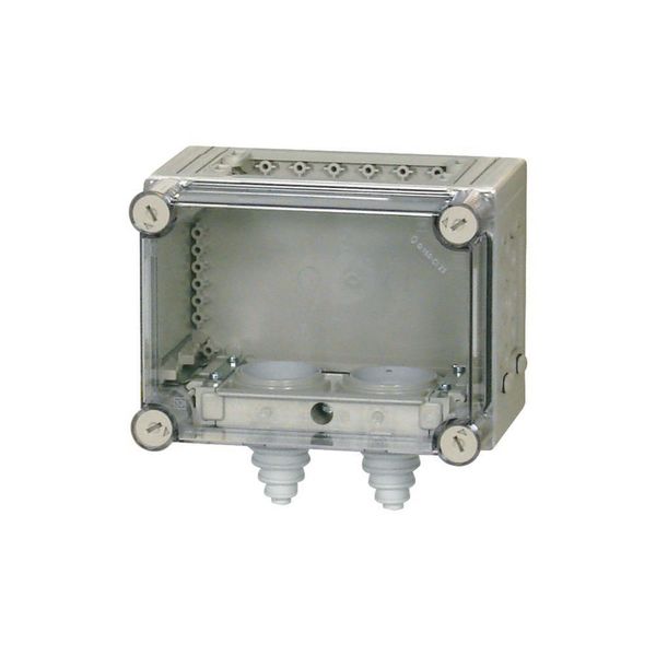 KST32-150 Panel enclosure, with gland plate and cable glands, HxWxD=187.5x250x175mm image 3