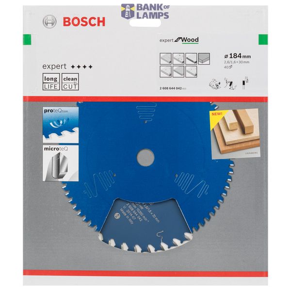 Circular saw blade Expert for Wood 184 x 30 x 2,6 mm, 40 image 2