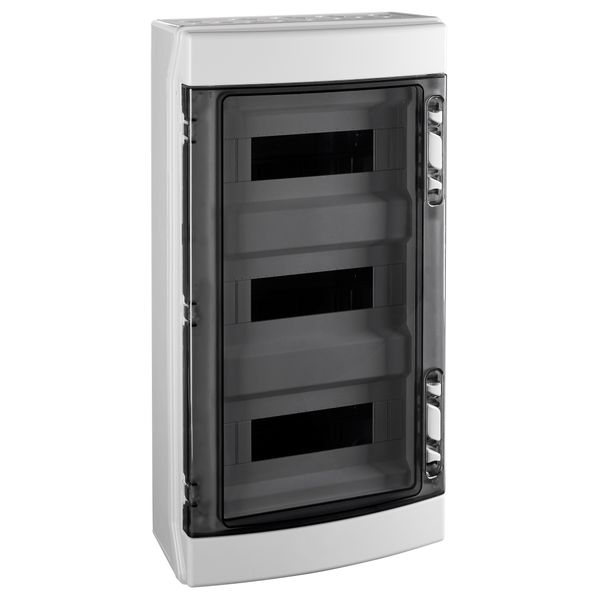 Distribution Board 3-row, 36MW, IP65, transparent door image 1