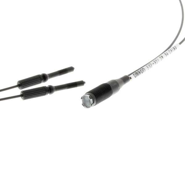 Fiber optic sensor head, retro-reflective, M6 cylindrical axial, refle E32 2109M image 3