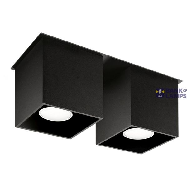 SPOT QUAD 2 BLACK GU10 2X40W IP20 image 3